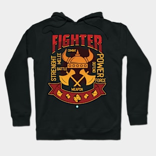Fighter Tabletop Class Pen and Paper DnD Gift Hoodie